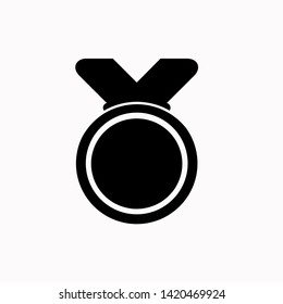 Medal icon, vector illustration. Flat design style. vector medal icon illustration isolated on white background, medal icon Eps10. medal icons graphic design vector symbols.