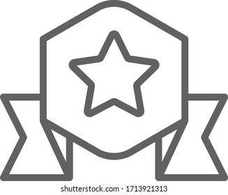 medal icon vector illustration flat