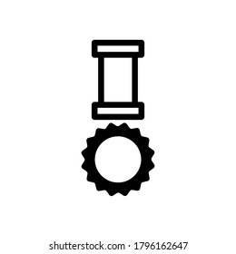 Medal Icon  vector illustration isolated on white background