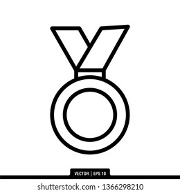 Medal Icon Vector Illustration Logo Template