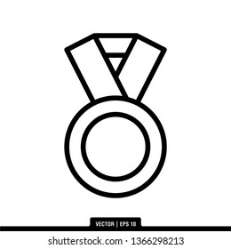 Medal Icon Vector Illustration Logo Template