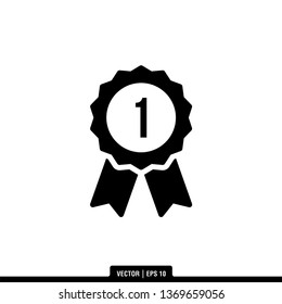 Medal Icon Vector Illustration Logo Template