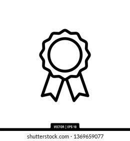 Medal Icon Vector Illustration Logo Template