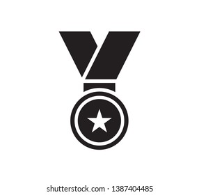 Medal icon vector illustration logo template