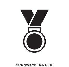 Medal icon vector illustration logo template