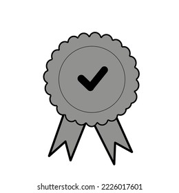 Medal Icon Vector Illustration Logo Template