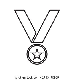 medal icon vector illustration on white background