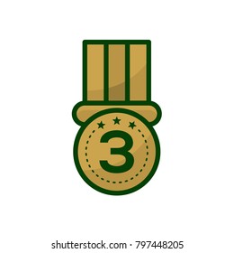 medal icon vector illustration template