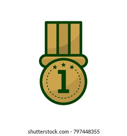 medal icon vector illustration template