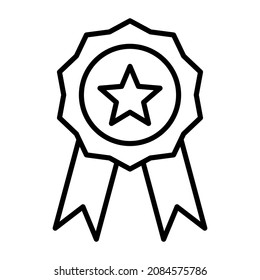 Medal icon vector image. Can also be used for web apps, mobile apps and print media.