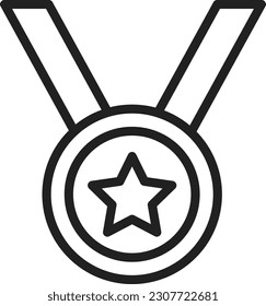 Medal icon vector image. Suitable for mobile application web application and print media.