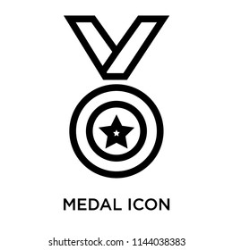 Medal icon vector isolated on white background for your web and mobile app design, Medal logo concept