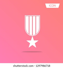 Medal Icon Vector isolated on background