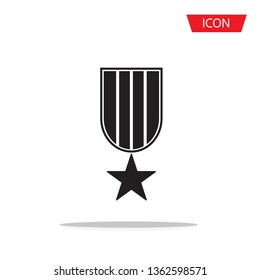 Medal Icon Vector isolated on white background