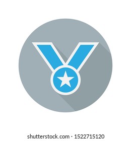 Medal icon vector isolated on grey background, logo concept of Medal sign on transparent background, filled black symbol - From web, universal and Miscellaneous Icons set