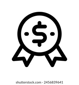 medal icon. vector line icon for your website, mobile, presentation, and logo design.