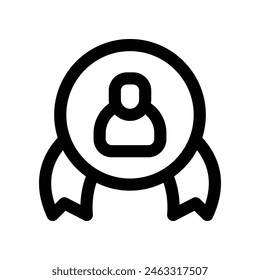 Medaillensymbol. Vektorgrafik-Linie-Symbol für Ihre Website, Handy, Präsentation und Logo-Design.