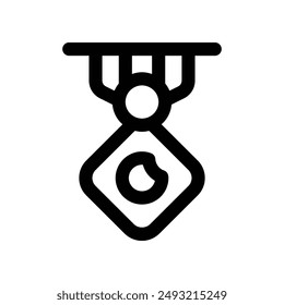 ícono de medalla. ícono de línea de Vector para tu Sitio web, móvil, presentación y diseño de logotipo.