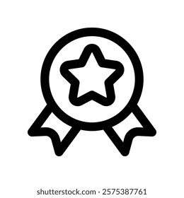 medal icon. vector line icon for your website, mobile, presentation, and logo design.