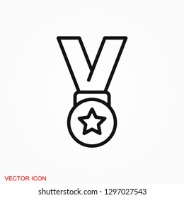 Medal icon, vector logo, medal symbol for your web site