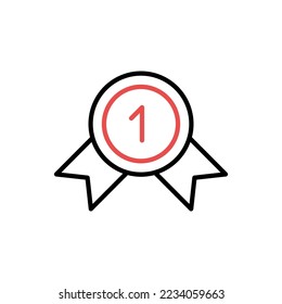 Medal icon, vector logo, symbol