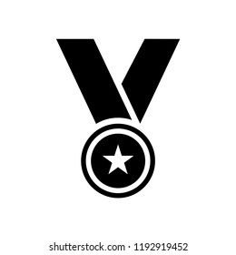 Medal icon vector logo template