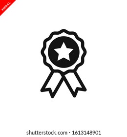 medal icon vector logo template in trendy flat style 