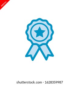 medal icon vector logo template in trendy flat style 