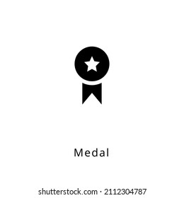 icono de medalla en vector. Logotipo