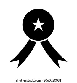 Medal icon vector on white background