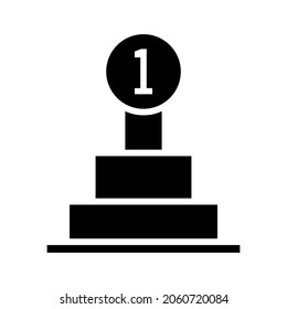 Vector de icono de medalla sobre fondo blanco