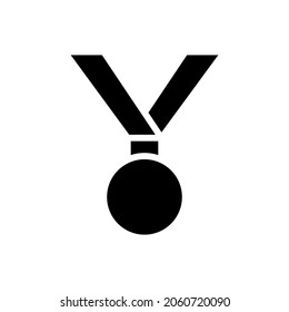 Medaillensymbol, Vektorgrafik auf weißem Hintergrund