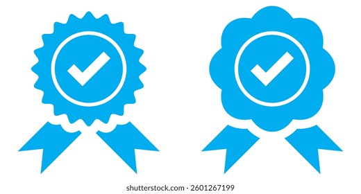 medal icon vector set. certificate illustration sign collection. achievement symbol. award logo. EPS 10.