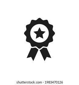Medaillensymbol, Vektorgrafik. Einfaches Medaillenzeichen