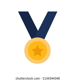 Medal Icon Vector Icon Simple Element Stock Vector (Royalty Free ...