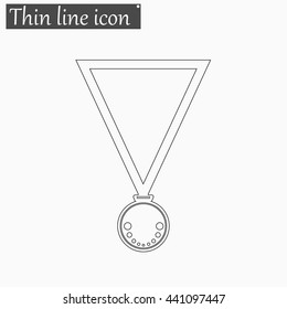 Medal icon Vector Style thin line