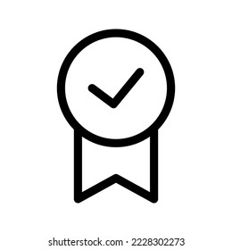 Icono de medalla Ilustración de diseño de símbolo de vectores