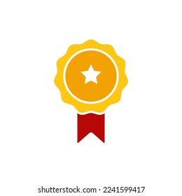 Medal icon vector symbol design templates isolated on white background