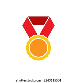Medal icon vector symbol design templates isolated on white background