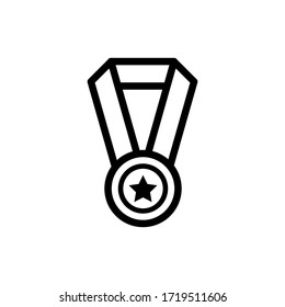 medal icon vector symbol template