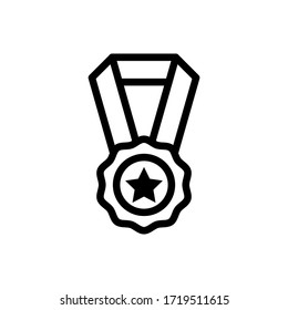 medal icon vector symbol template