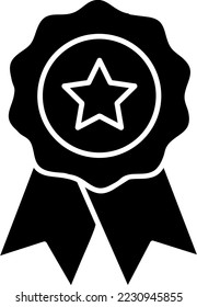 medal icon vector symbol template on white background
