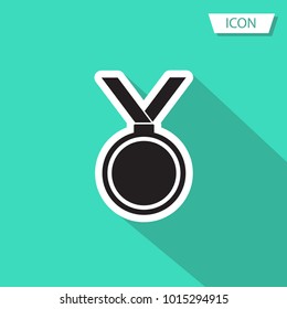 Medal icon vector, medal symbols ,medal logo isolated on green background.