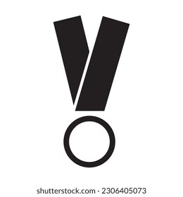 medal icon vector template illustration logo design