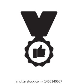 medal icon vector in trendy flat design