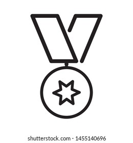 medal icon vector in trendy flat design