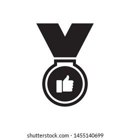 medal icon vector in trendy flat design