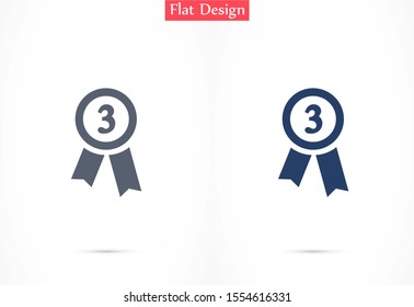 Medal Icon vector in trendy flat style isolated on gray background. Medal Icon vector symbol for your web site design, logo, app, UI. Medal Icon vectorVector illustration 