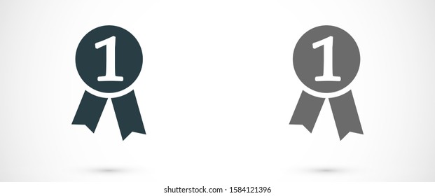 Medal Icon vector in trendy flat style isolated on gray background. Medal Icon vector symbol for your web site design, logo, app, UI. Medal Icon vectorVector illustration 