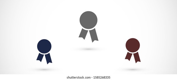 Medal Icon vector in trendy flat style isolated on gray background. Medal Icon vector symbol for your web site design, logo, app, UI. Medal Icon vectorVector illustration 